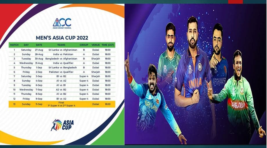 Asia Cup 2022 Schedule